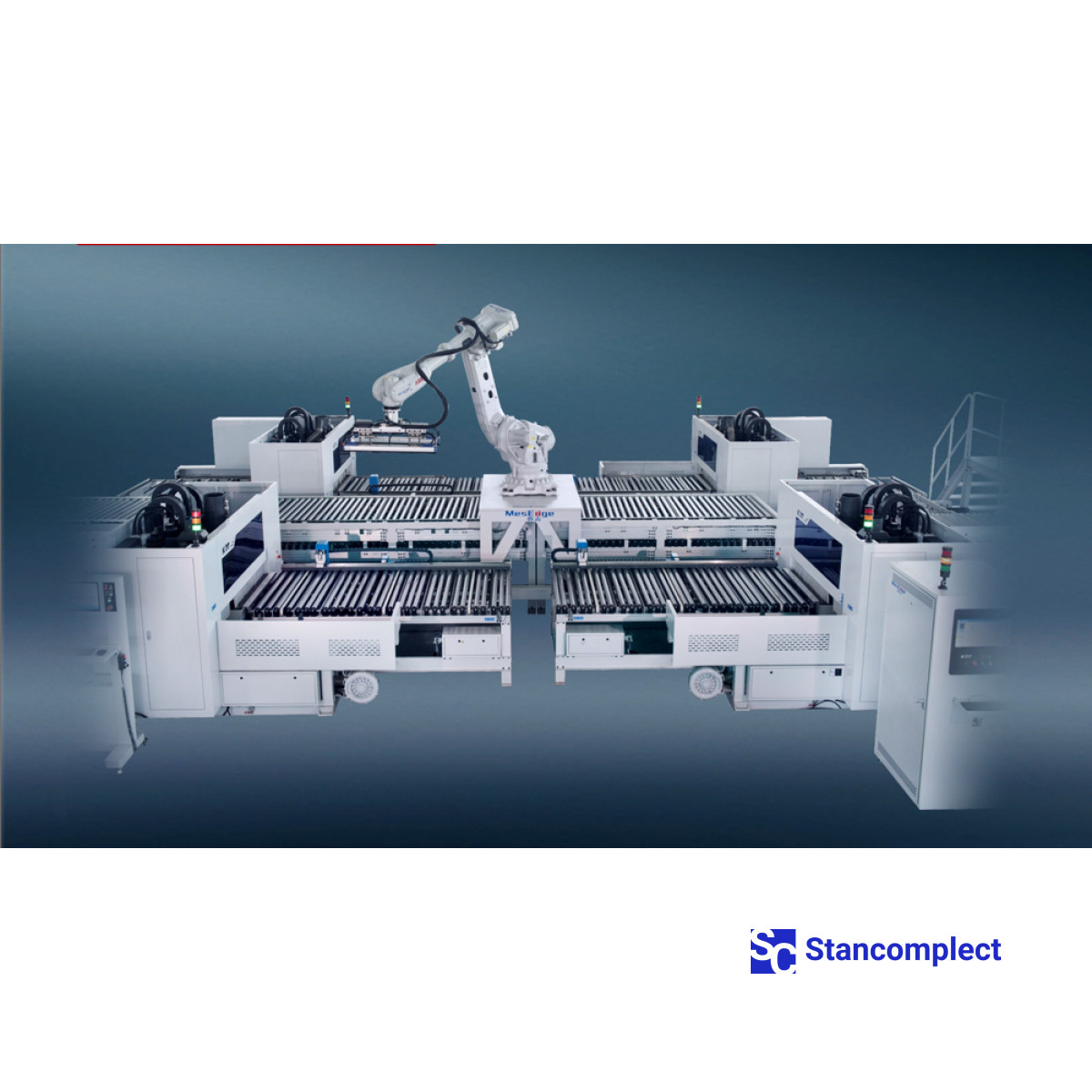 Robotic drilling complex "4+1" based on CNC drilling machines KD-612KHSA